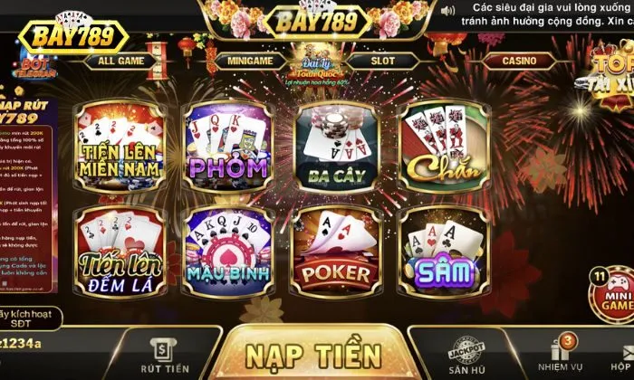 Bay789 mang đến trải nghiệm chân thực với phiên bản online Chắn Bay789